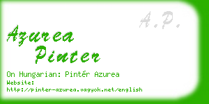 azurea pinter business card
